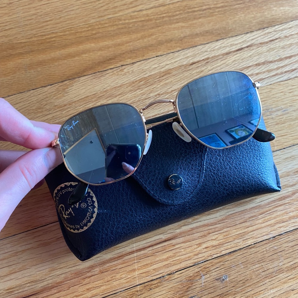 Ray-Ban Hexagonal Flat Sunglasses LIKE NEW